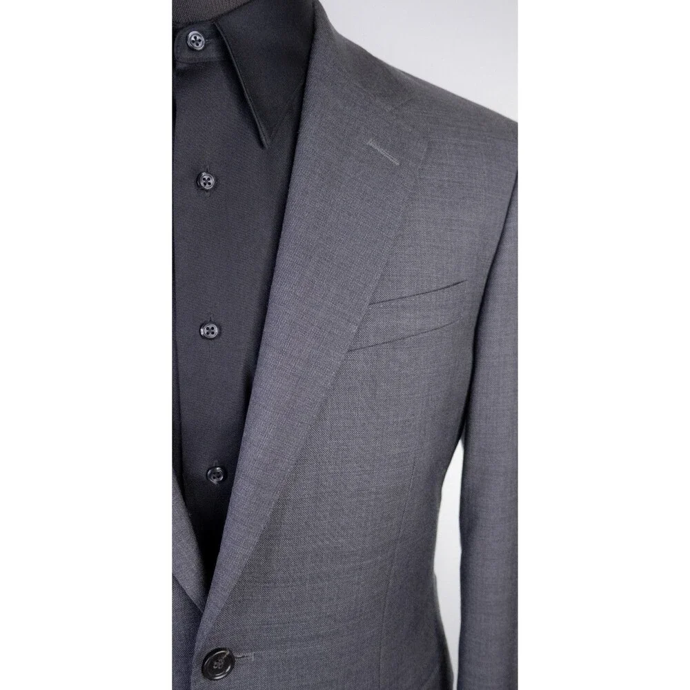 J.Crew Ludlow Tollegno 1900 Sz 38S 3D Wool Sport Coat Gray Two Button Jacket